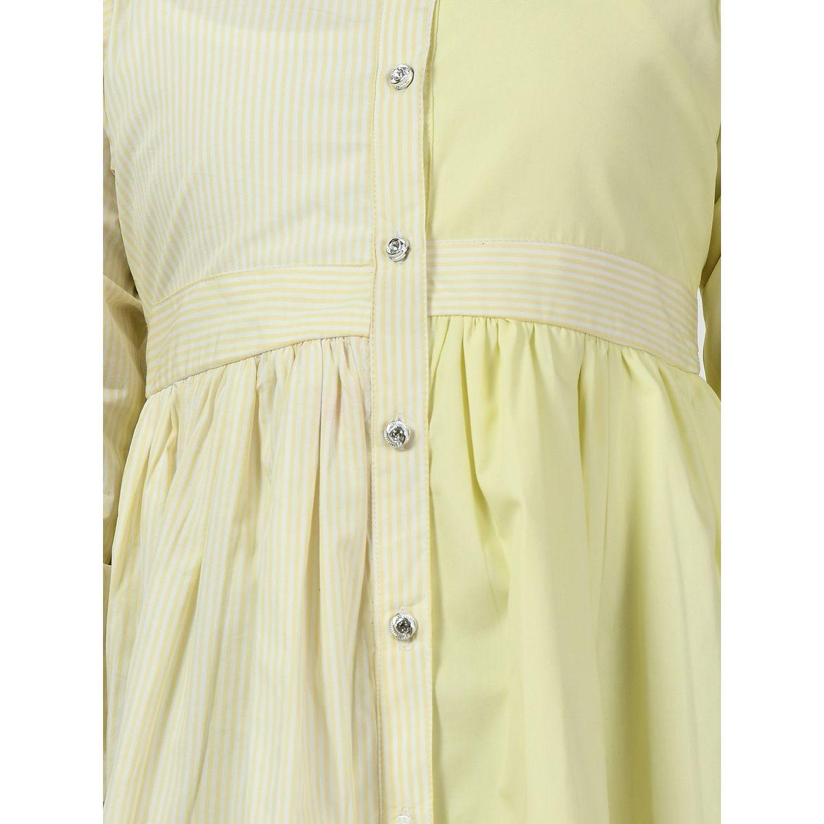 Collared Button Front Long Sleeve Dress-girls-clothing-dressesandjumpsuits-image-4