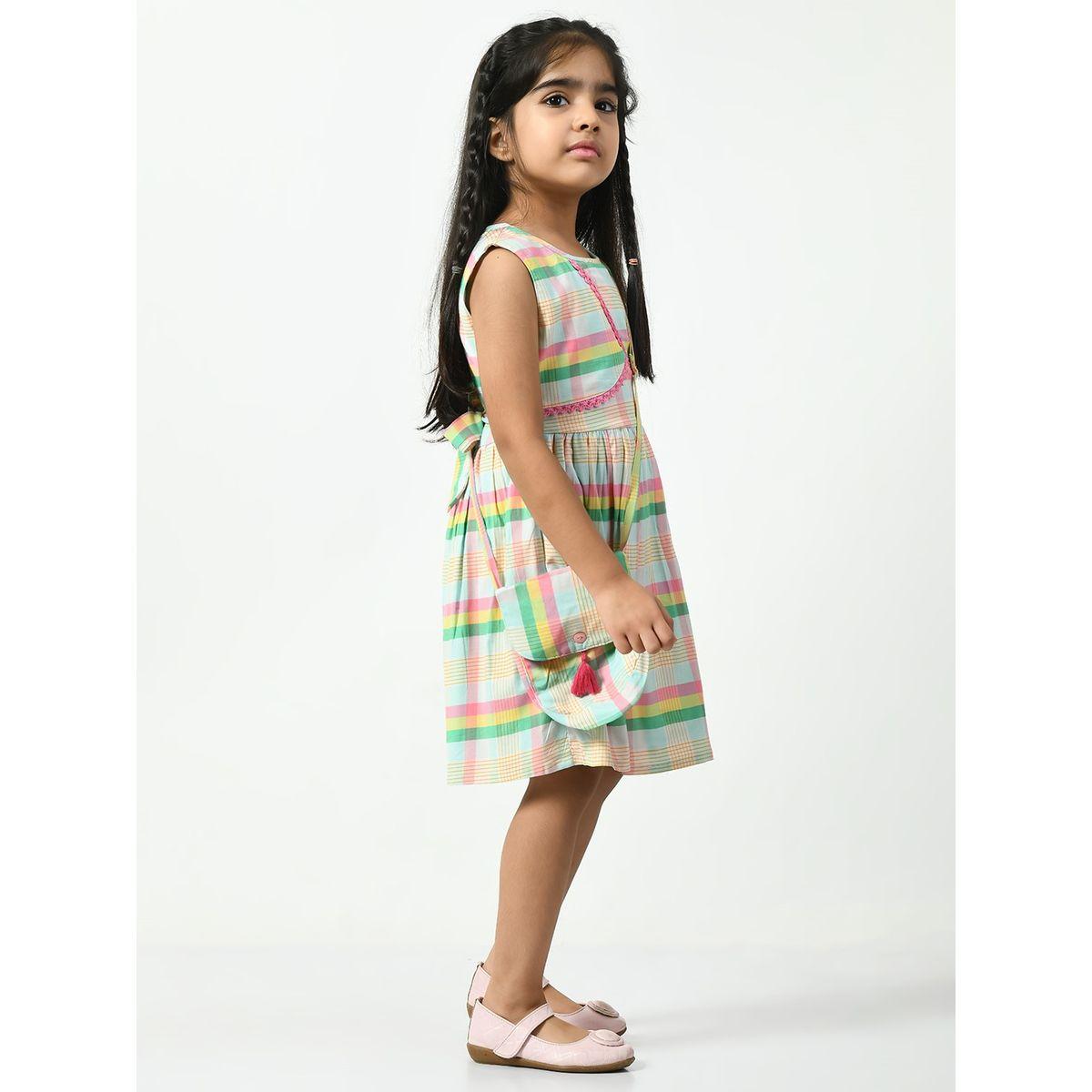 Striped Pleated A-Line Dress-girls-clothing-dressesandjumpsuits-image-3