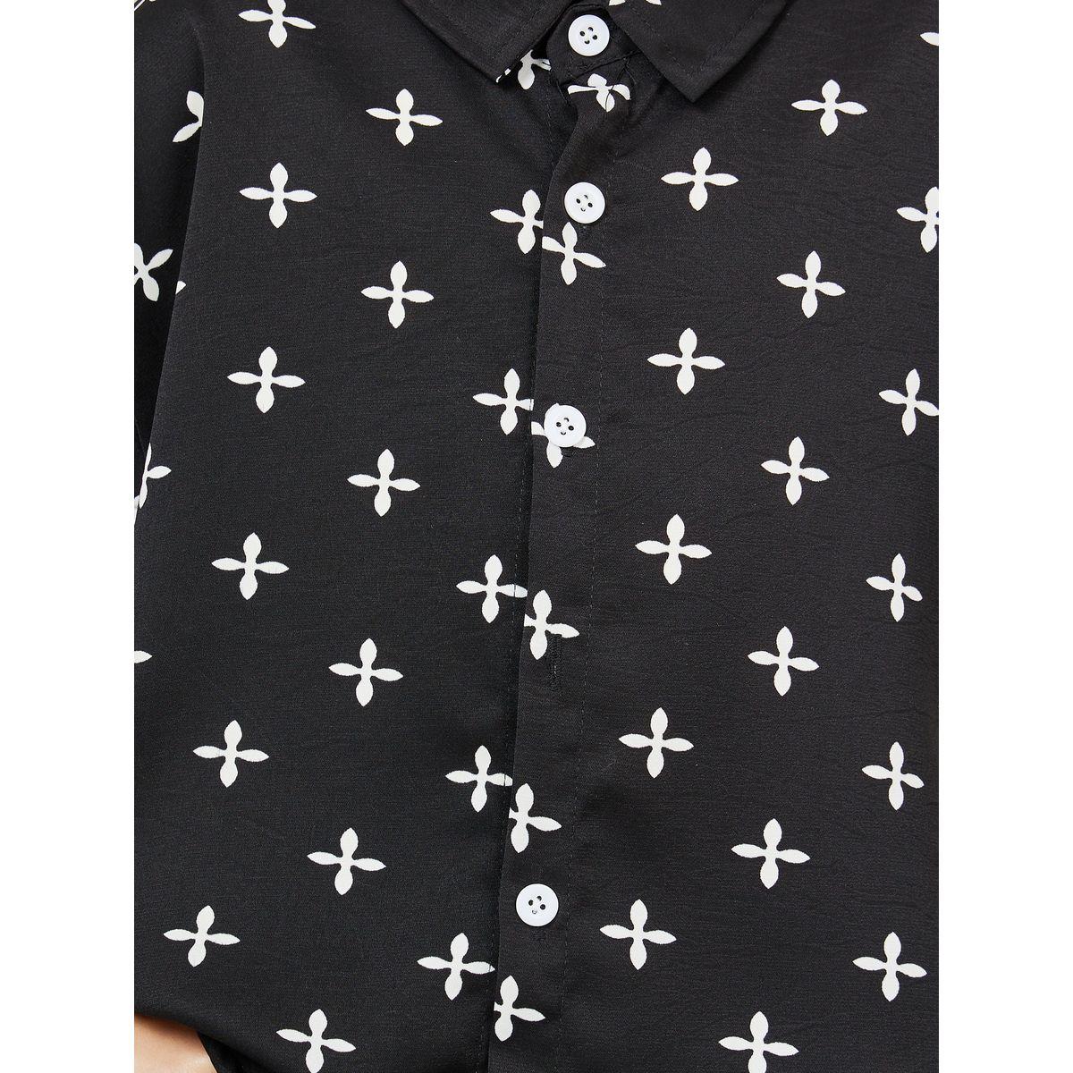 Styli Drop Shoulder All Over Print Shirt & Short Set-boys-clothing-setsandcoords-image-3