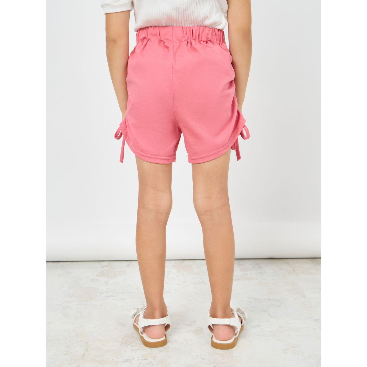 Styli Side Ruched Detail Shorts-girls-clothing-bottoms-shorts-image-4