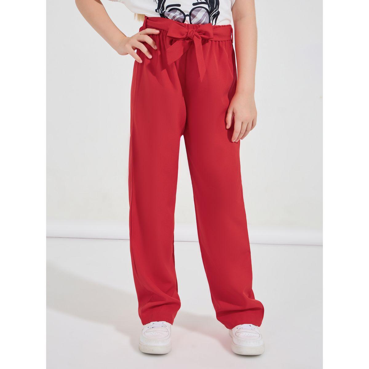 Styli Happy Girl's Day Slogan Print T-shirt and Wide Leg Pant Set-girls-clothing-setsandcoords-image-6