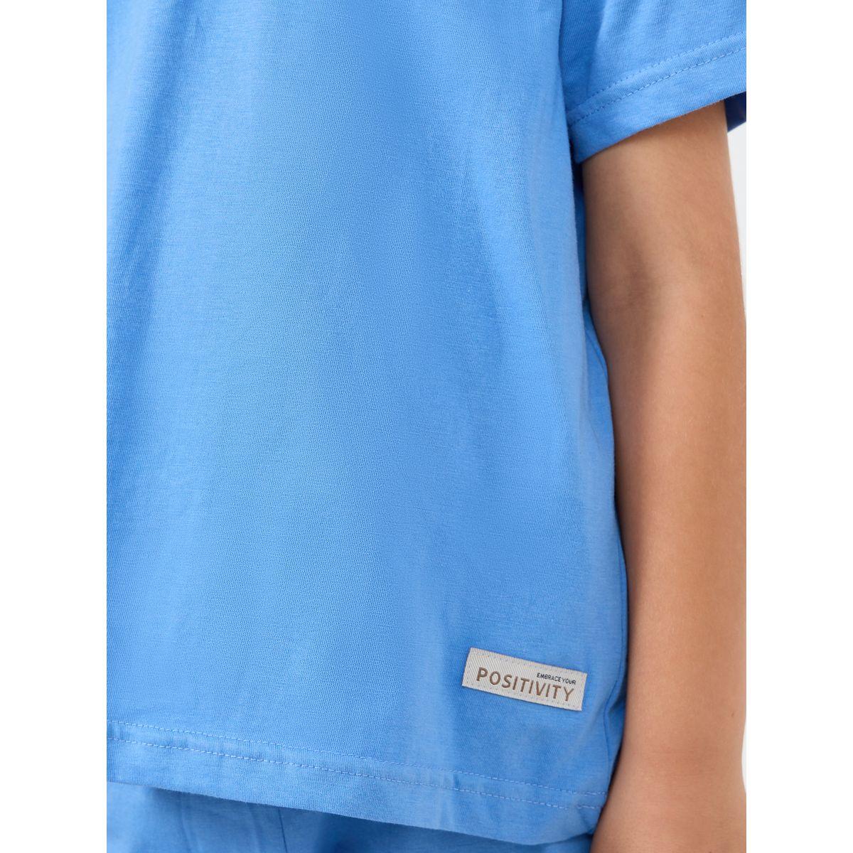مجموعة من شورت مع تيشيرت سادة بياقة دائرية-boys-clothing-setsandcoords-image-8