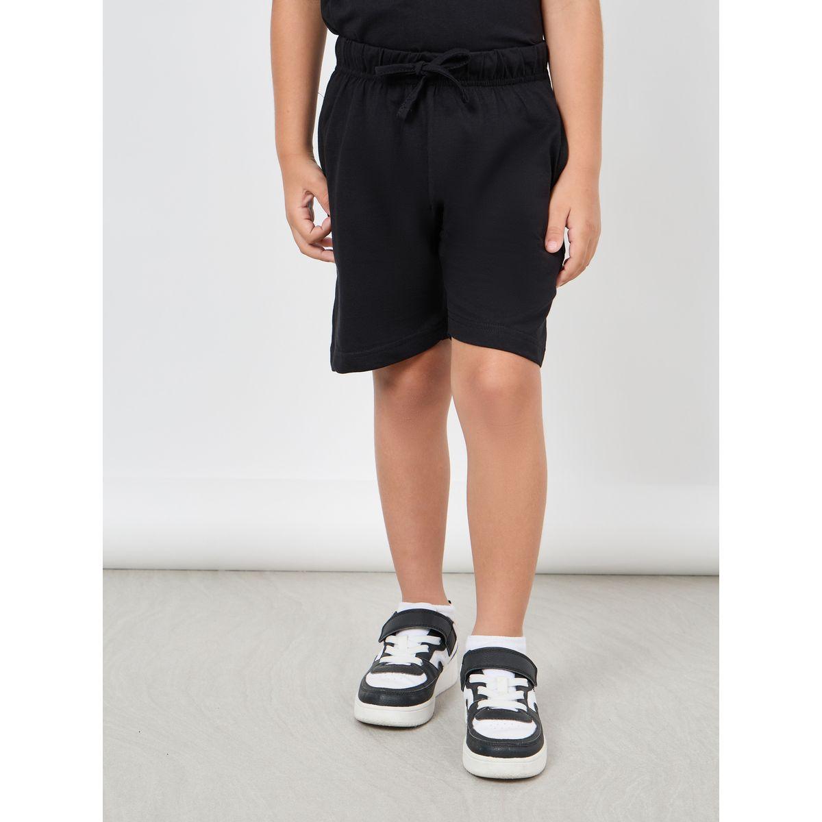 Styli Solid Round Neck T-Shirt & Shorts Set-boys-clothing-setsandcoords-image-5