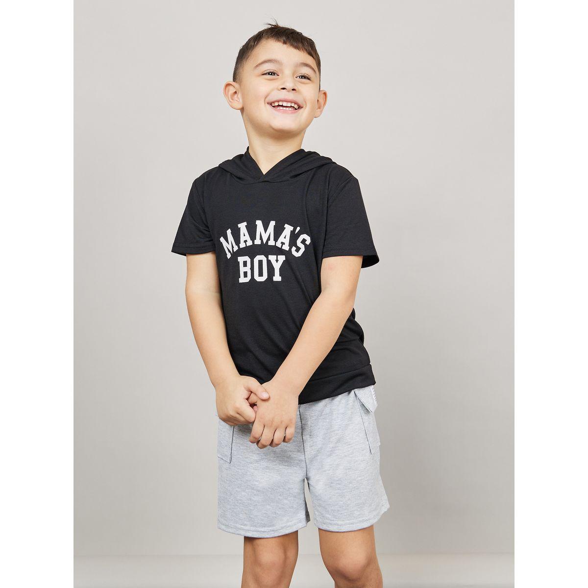 Styli Mama's Boy Printed Hooded T-shirt-boys-clothing-tshirtsandpolos-image-1