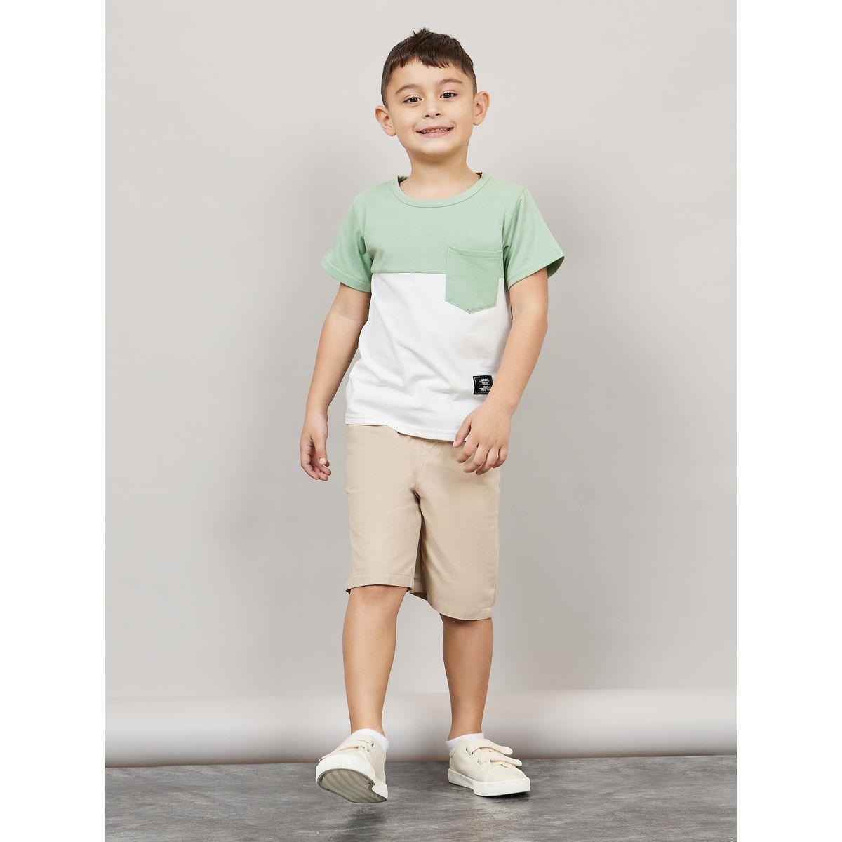 Styli Pocket Detail Colorblock Patch Detail T-shirt-boys-clothing-tshirtsandpolos-image-2