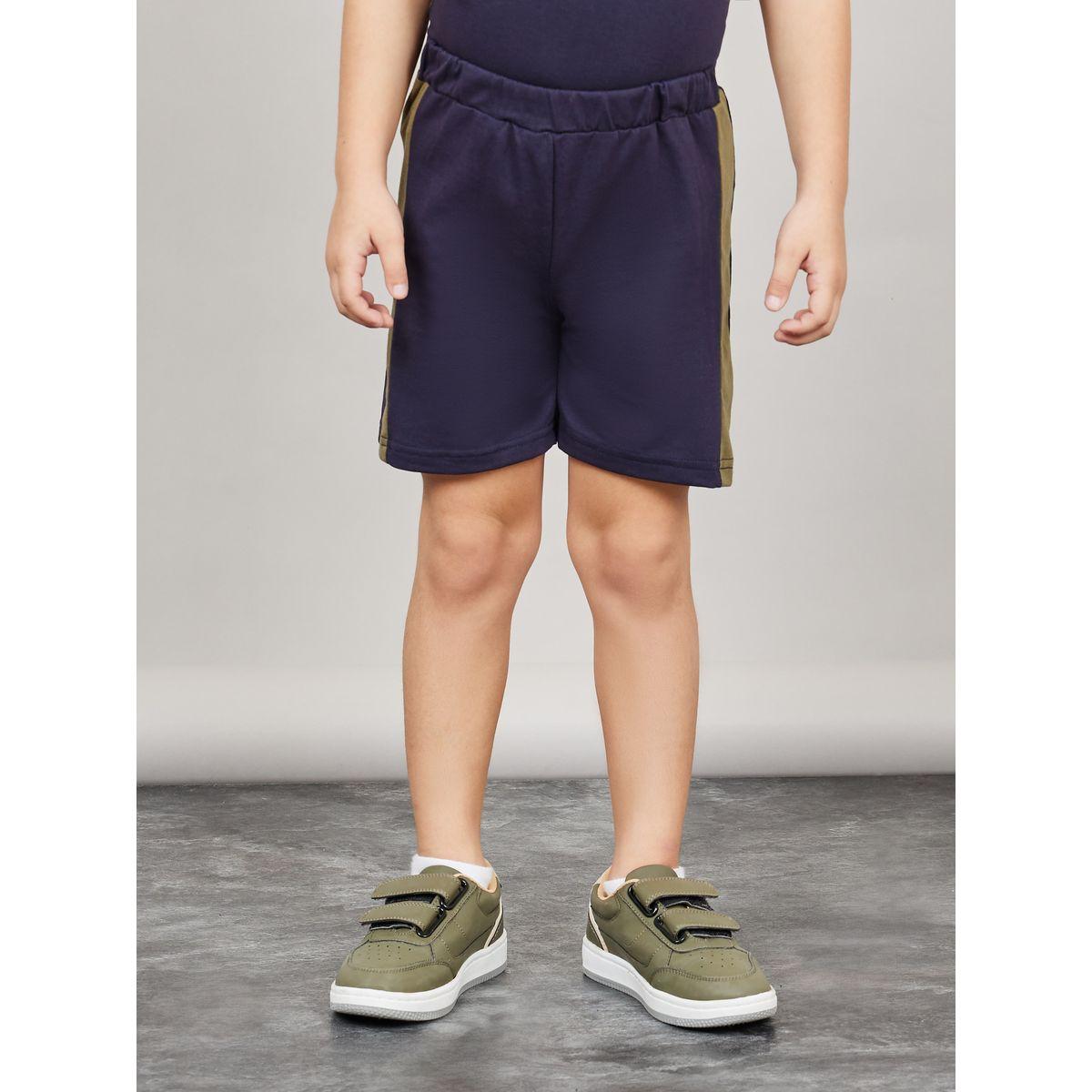 Styli Colorblock T-shirt & Side Contrast Panel Short Set-boys-clothing-setsandcoords-image-4