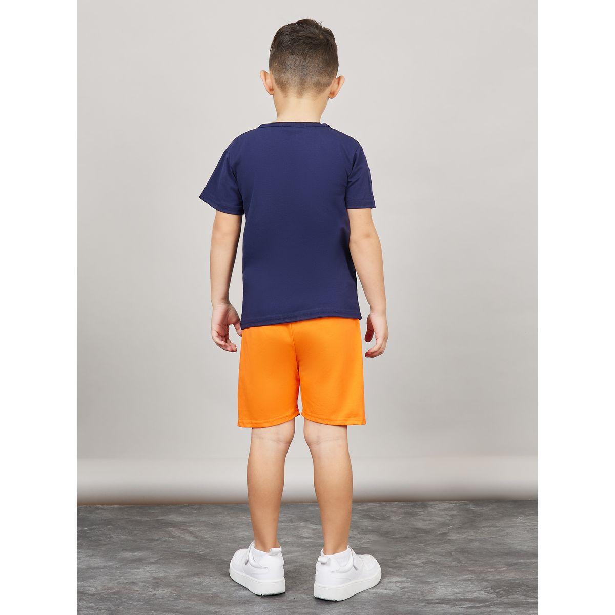 Styli Crab Graphic Print T-shirt and Short Set-boys-clothing-setsandcoords-image-5