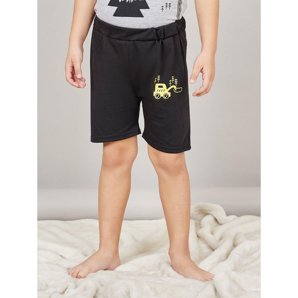 Styli Car Printed T-shirt & Short Set-boys-clothing-nightwear-image-4