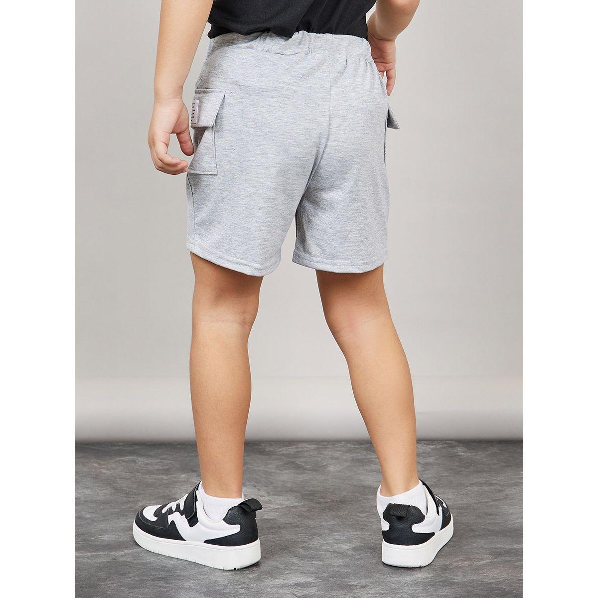 Styli Slogan Print Patch Detail Cargo Short-boys-clothing-bottoms-shorts-image-4