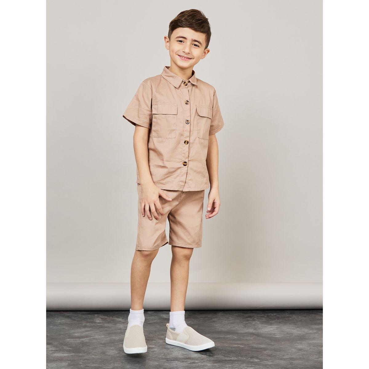 مجموعة من شورت وقميص باكمام قصيرة-boys-clothing-setsandcoords-image-1