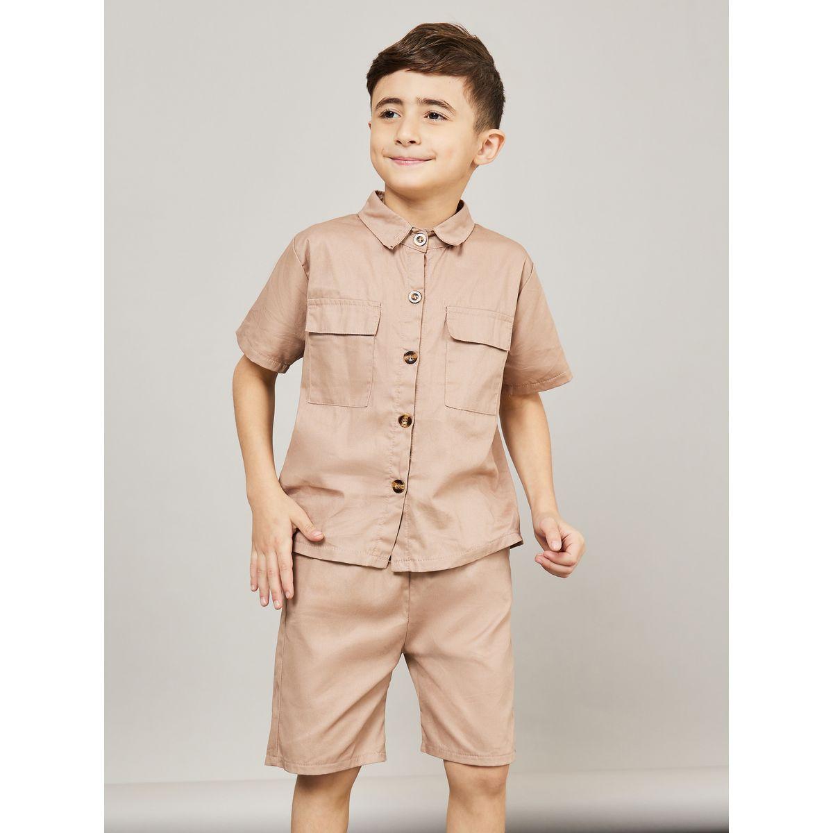 مجموعة من شورت وقميص باكمام قصيرة-boys-clothing-setsandcoords-image-2