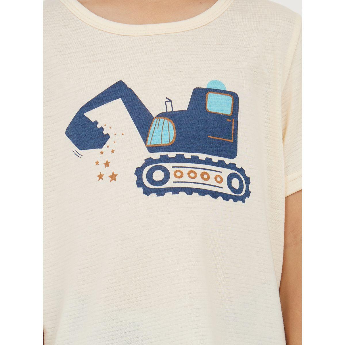 Styli Graphic Print T-Shirt with Short Sleeves & Pyjama Set-boys-clothing-nightwear-image-3
