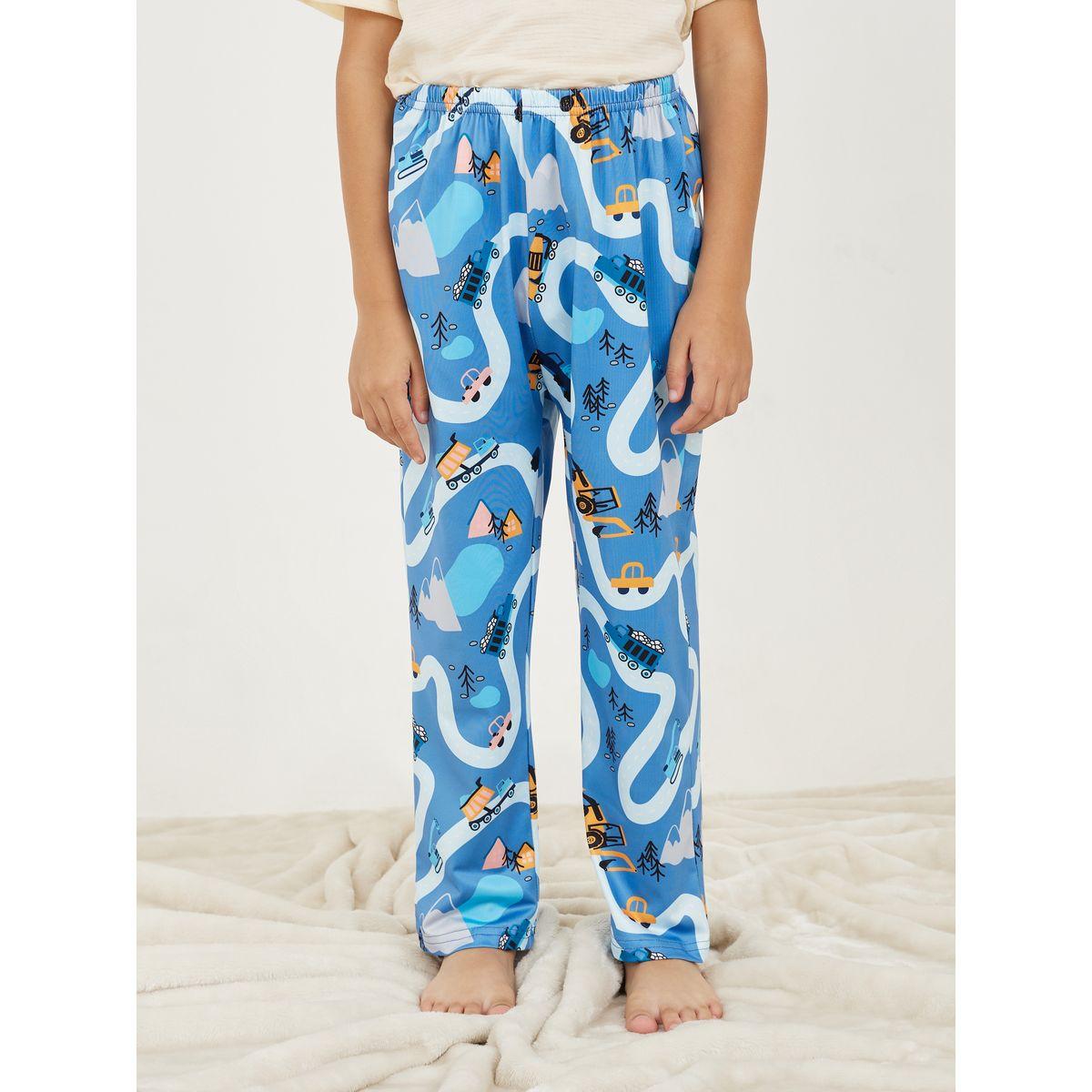 Styli Graphic Print T-Shirt with Short Sleeves & Pyjama Set-boys-clothing-nightwear-image-5