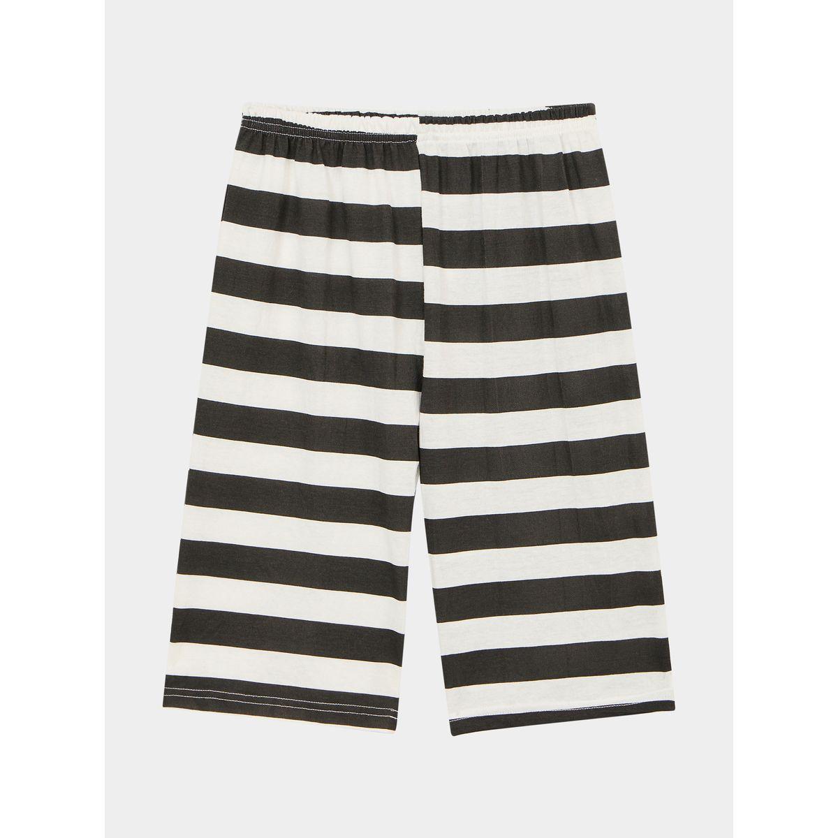Styli Moon Printed T-shirt and Striped Pyjama Set-boys-clothing-nightwear-image-4