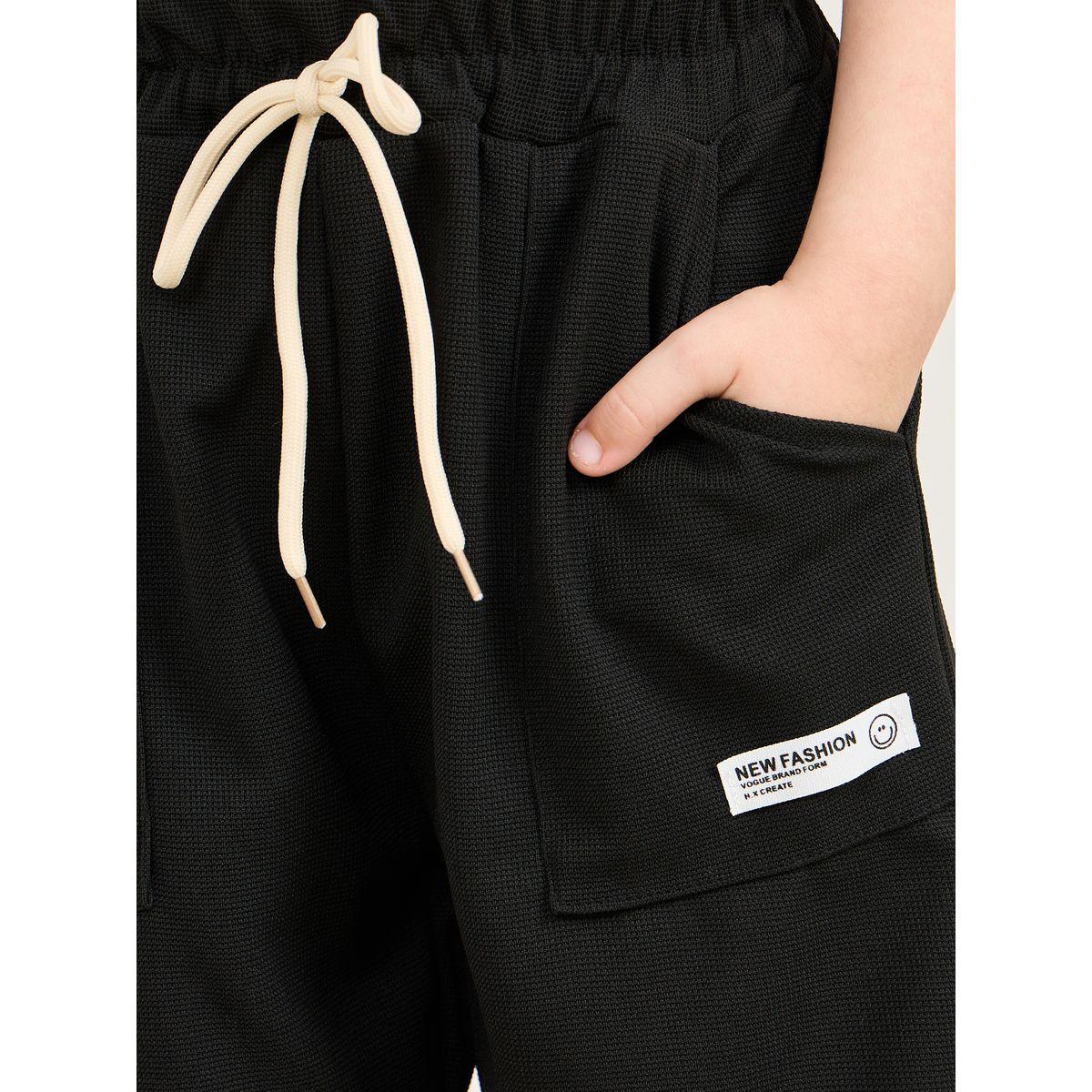 Styli Pocket Patch Detail Shorts with Contrast Drawstring-boys-clothing-bottoms-shorts-image-3