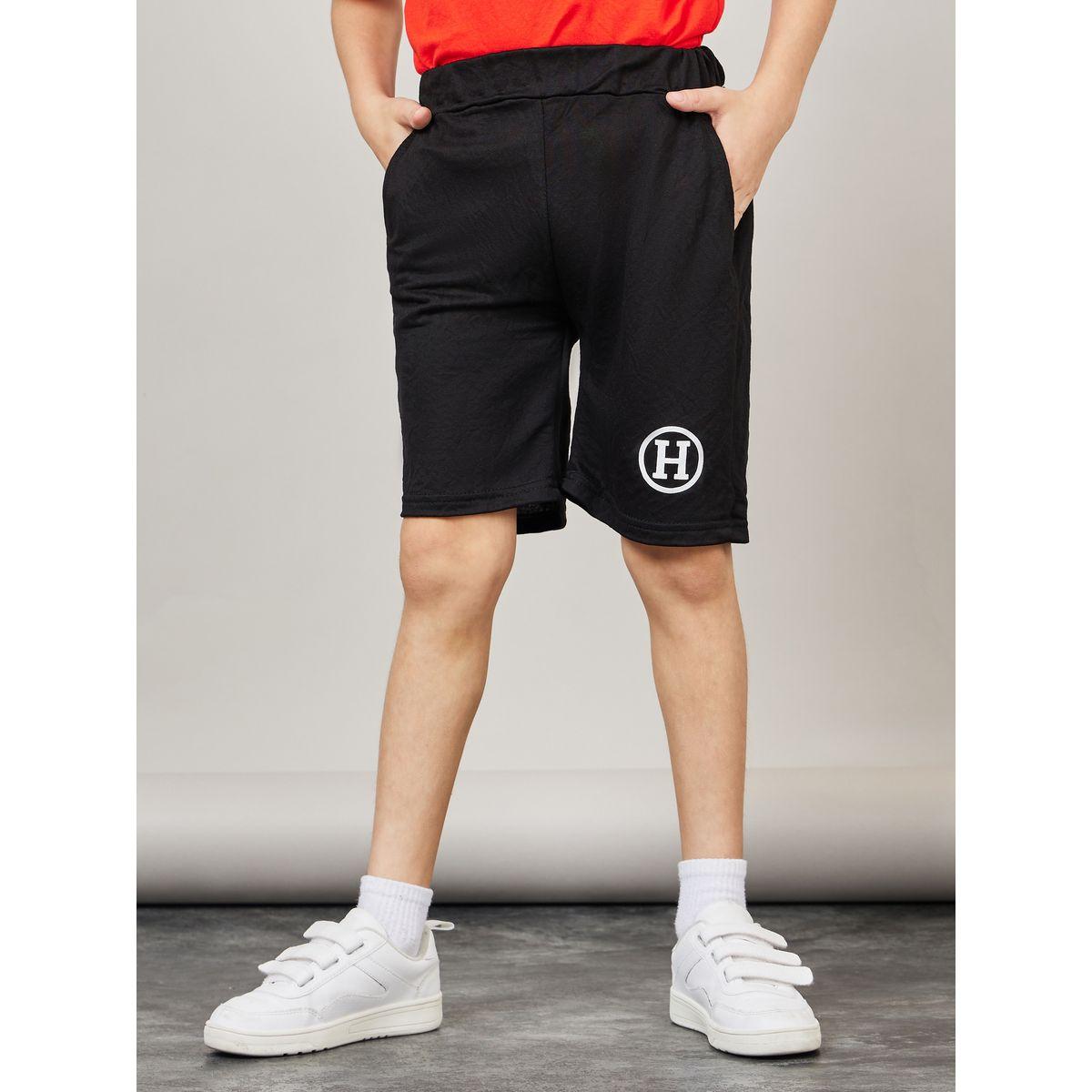 Styli Letter Placement Print T-Shirt & Shorts Set-boys-clothing-setsandcoords-image-4