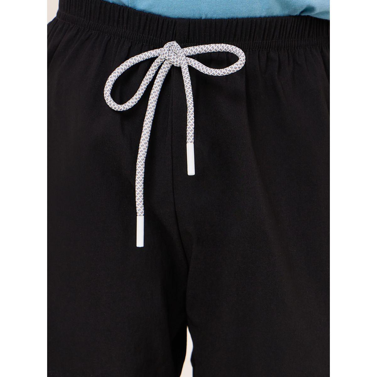 Styli Solid Waist Tie Detail Shorts-boys-clothing-bottoms-shorts-image-3