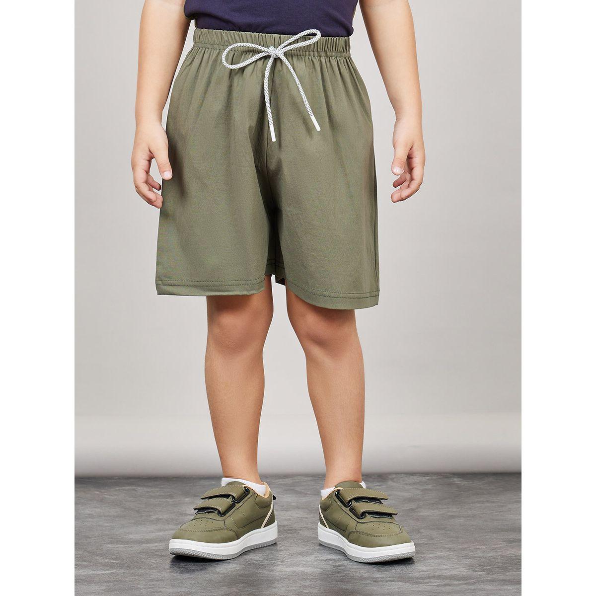 شورت سادة باربطة وخصر مطاطي-boys-clothing-bottoms-shorts-image-1