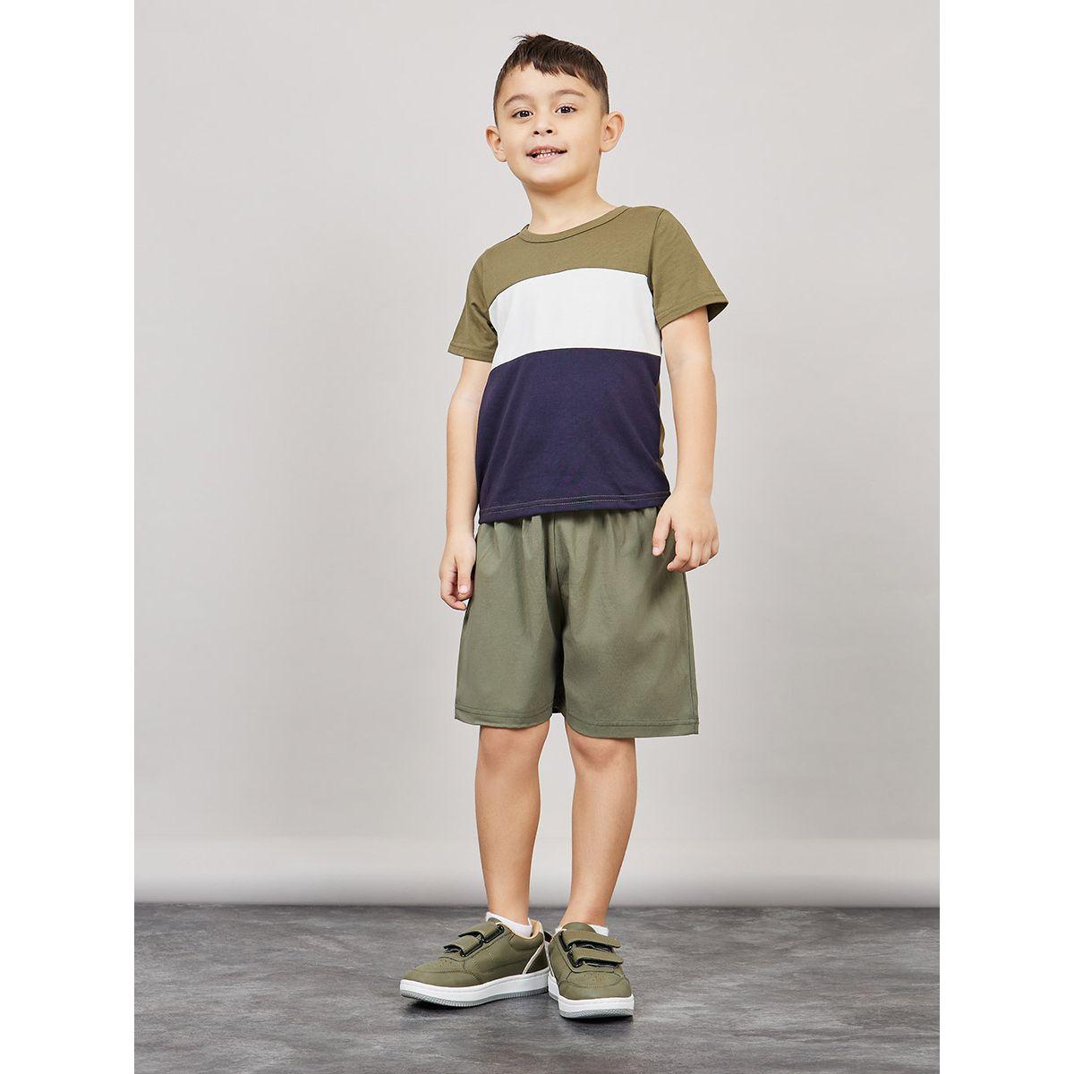 شورت سادة باربطة وخصر مطاطي-boys-clothing-bottoms-shorts-image-2