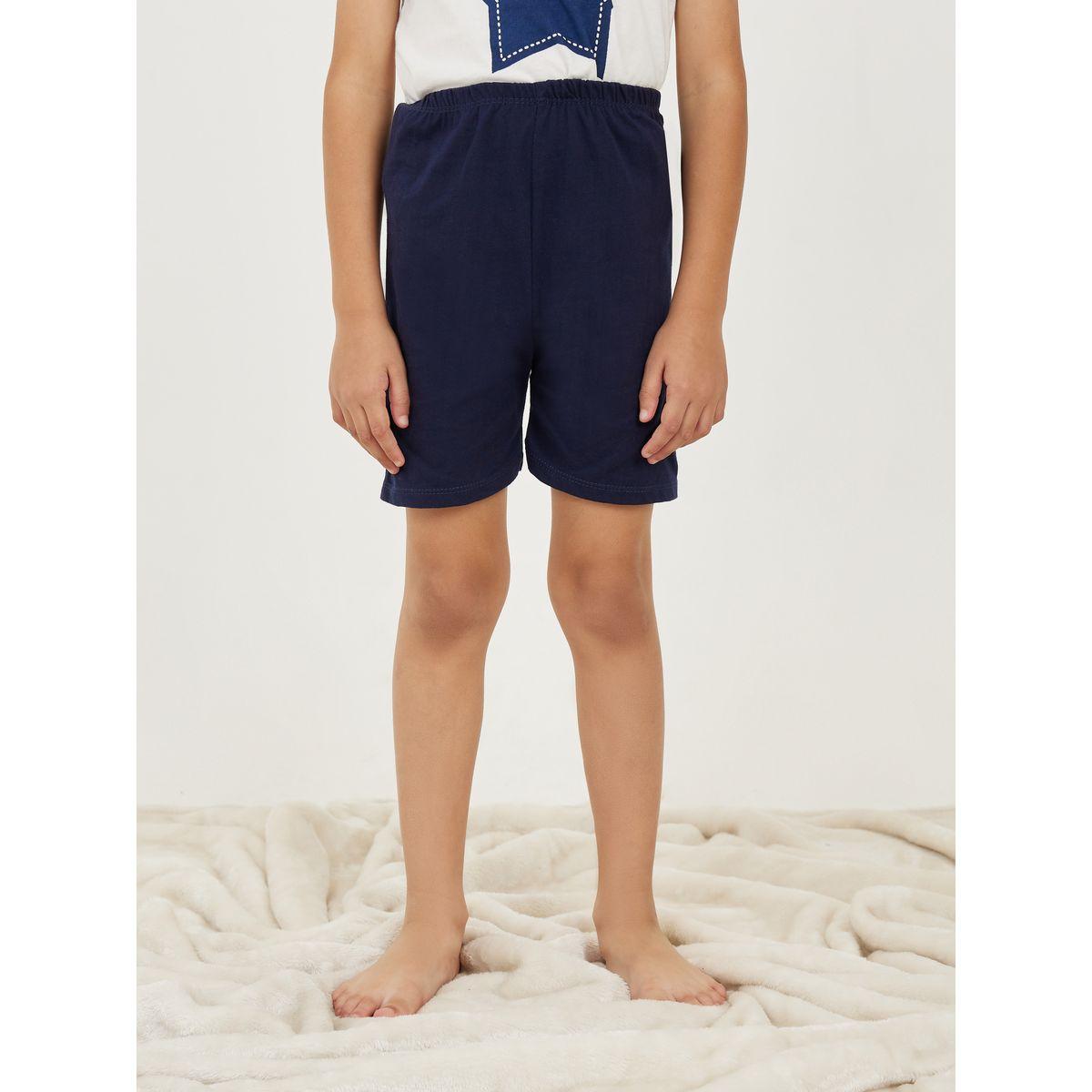 Styli Star Print Short Sleeve T-Shirt & Shorts Set-boys-clothing-nightwear-image-5