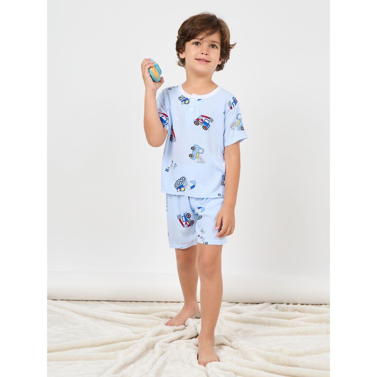 مجموعة من شورت وتيشيرت بطبعات جرافيك-boys-clothing-nightwear-image-1