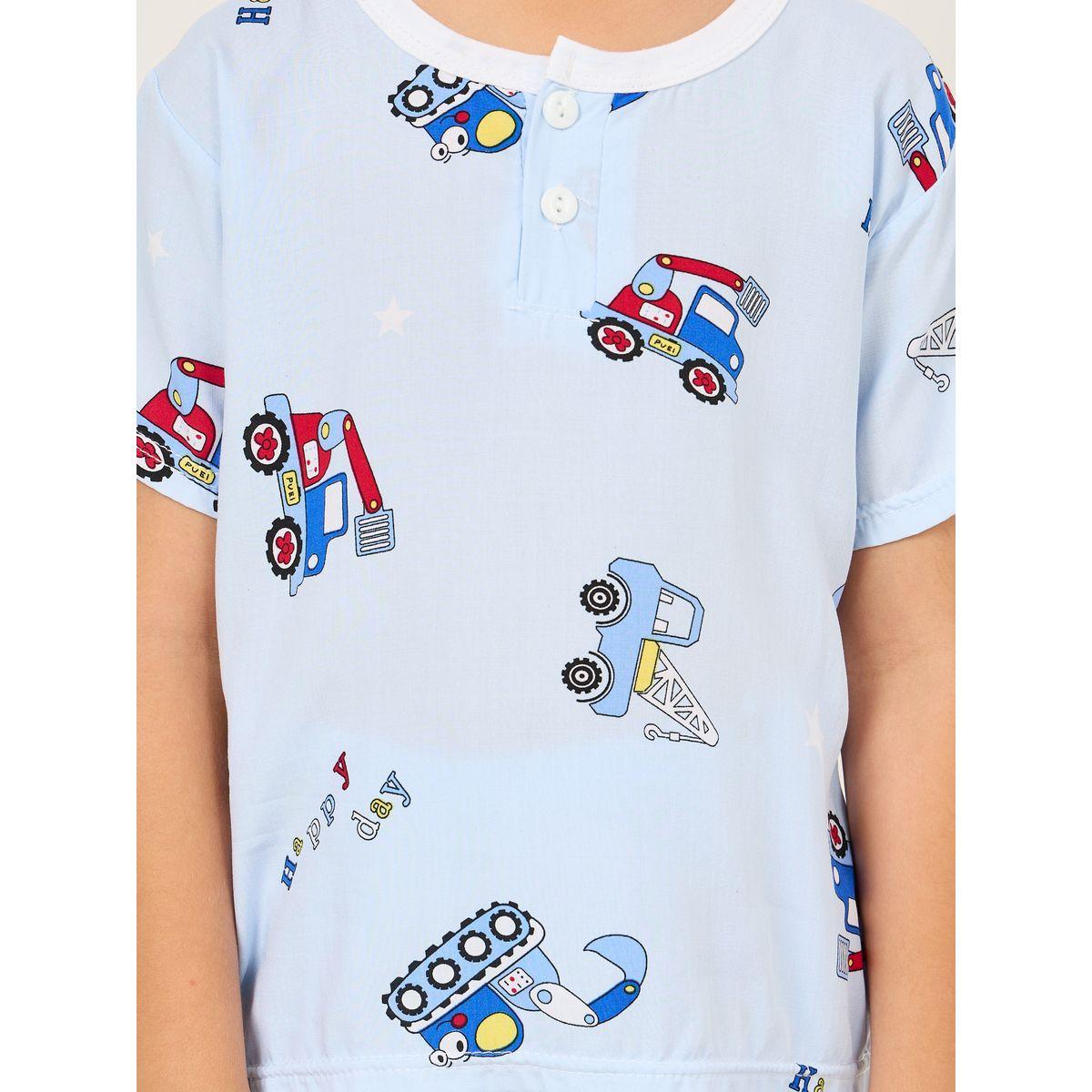 مجموعة من شورت وتيشيرت بطبعات جرافيك-boys-clothing-nightwear-image-3