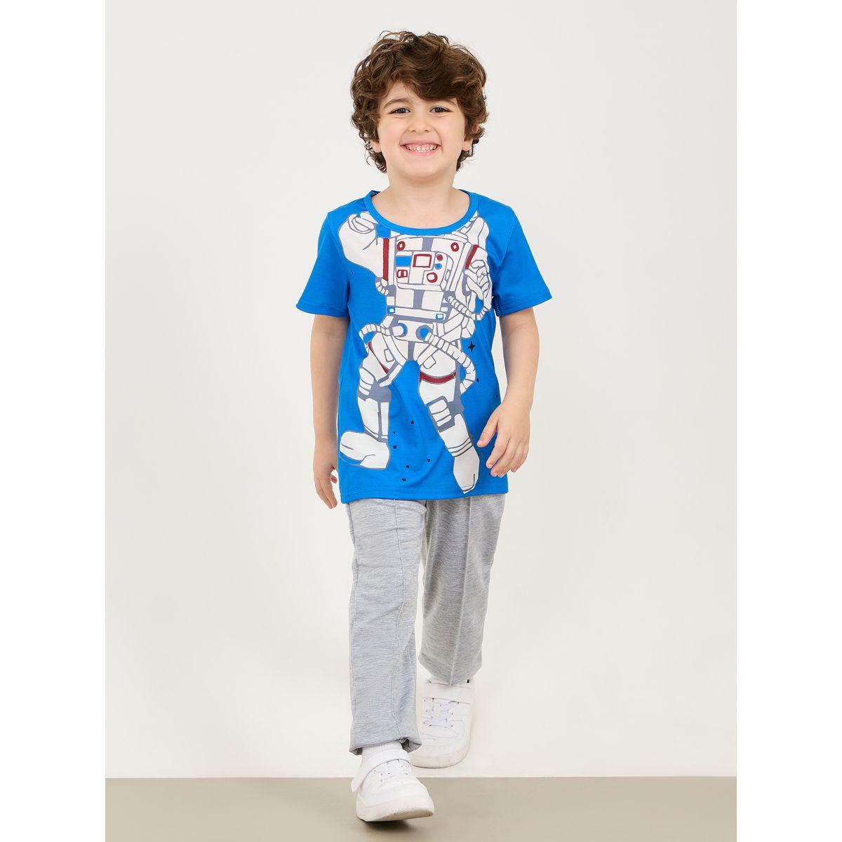 Styli Spaceman Print Regular Fit T-shirt-boys-clothing-tshirtsandpolos-image-2
