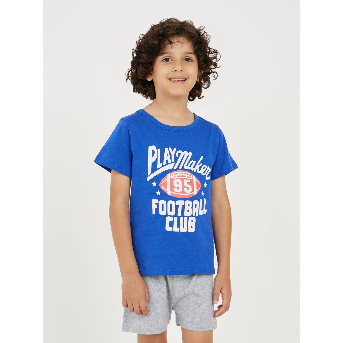 مجموعة من شورت وتيشيرت بطبعة كتابة-boys-clothing-setsandcoords-image-3