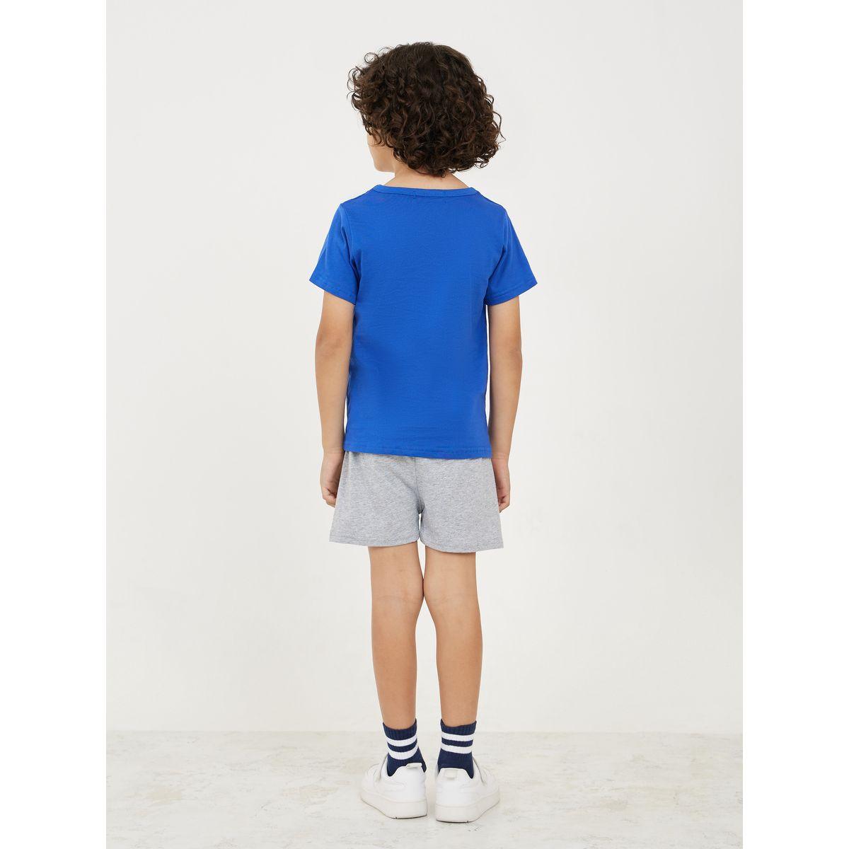مجموعة من شورت وتيشيرت بطبعة كتابة-boys-clothing-setsandcoords-image-5