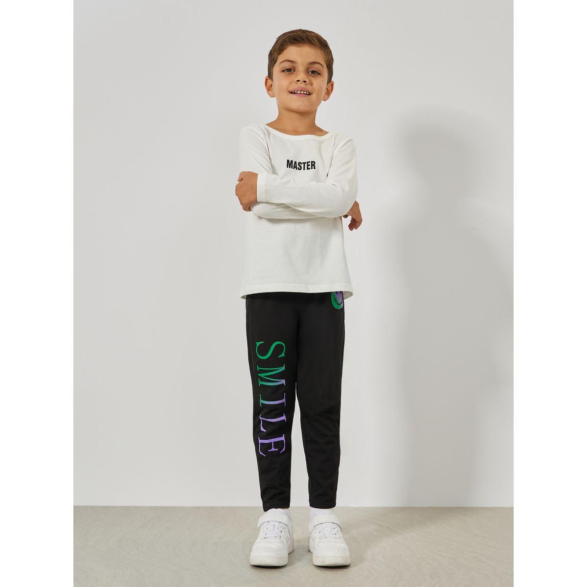جوغر خفيف مطبع بطبعة ايموجي-boys-clothing-bottoms-joggersandtrackpants-image-2