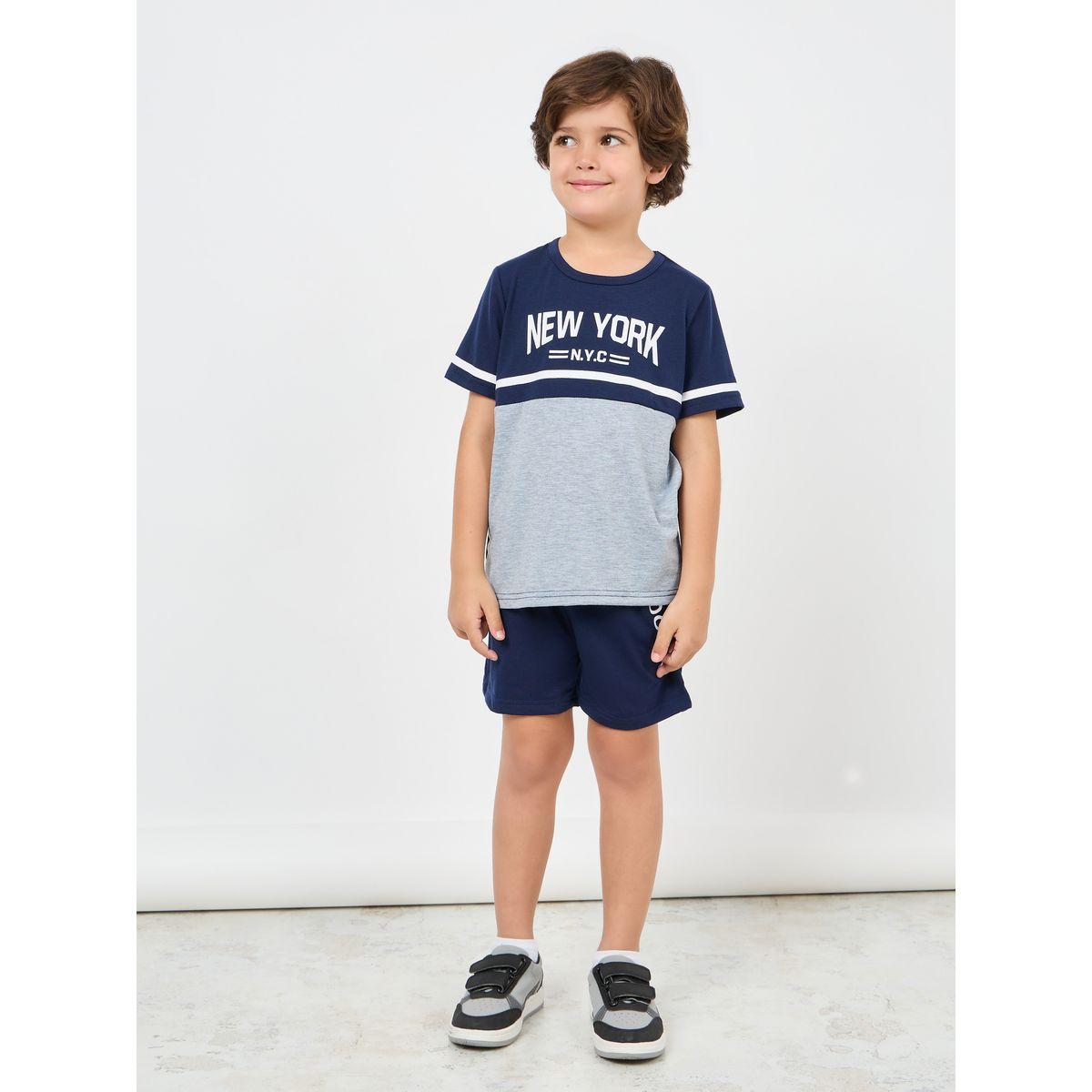 Styli Pack of 3 - Colorblock Printed T-Shirt, Shorts & Crossbody Bag-boys-clothing-setsandcoords-image-2