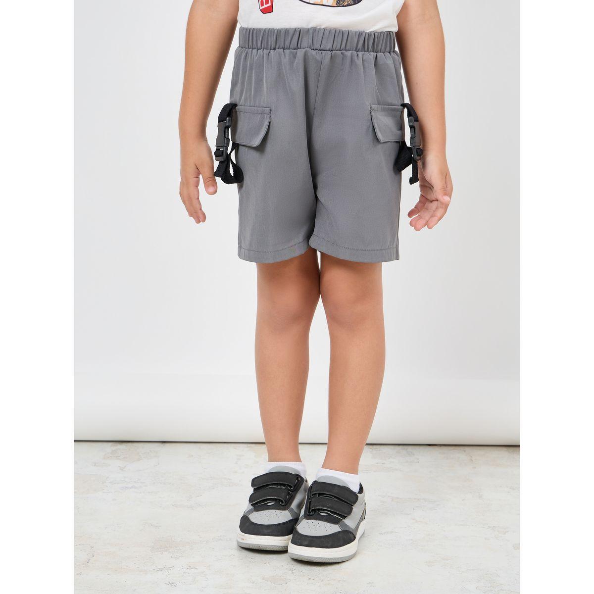 Styli Graphic Print T-Shirt & Cargo Shorts Set-boys-clothing-setsandcoords-image-5