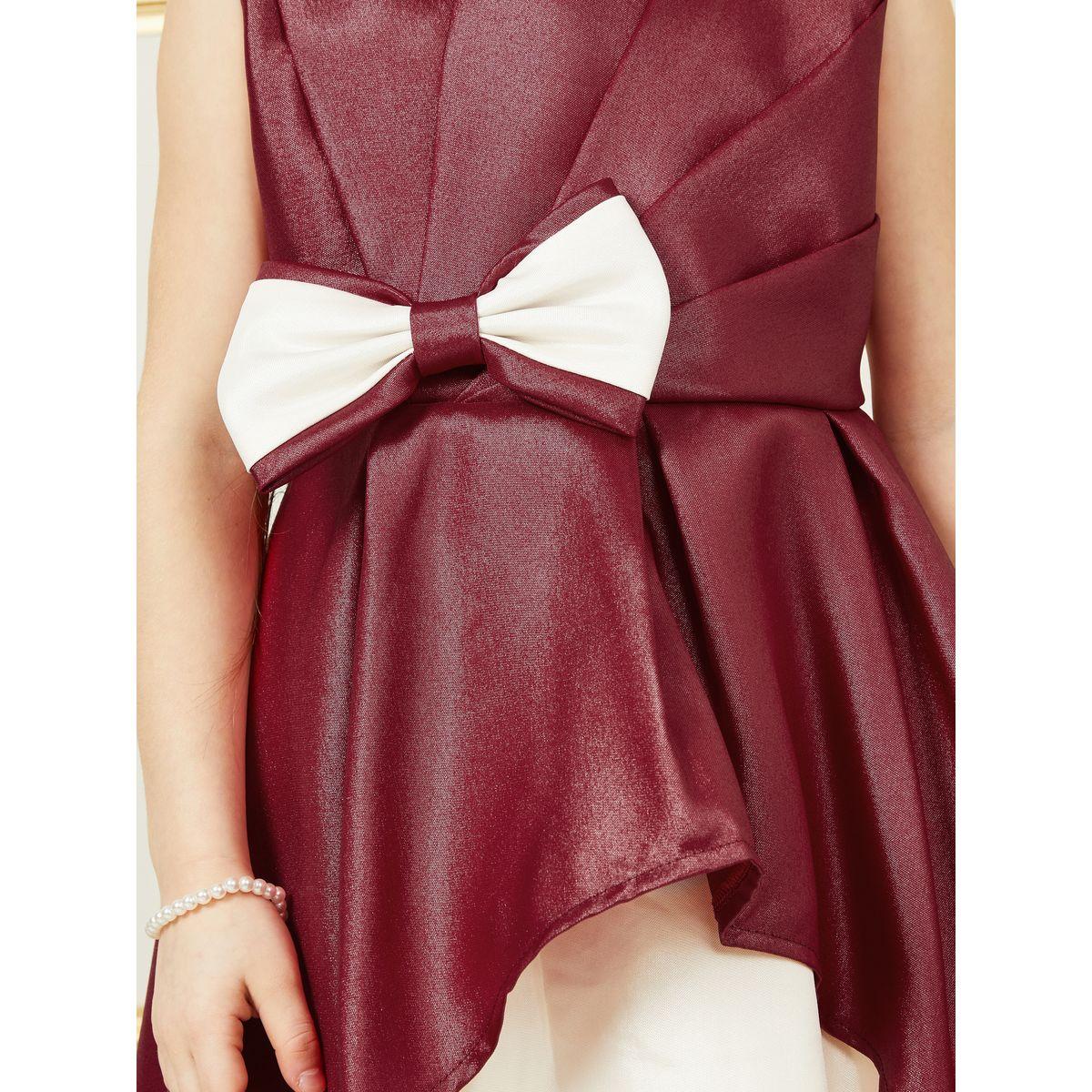 فستان ساتان بلا اكمام مزين بفيونكة-girls-clothing-dressesandjumpsuits-image-3