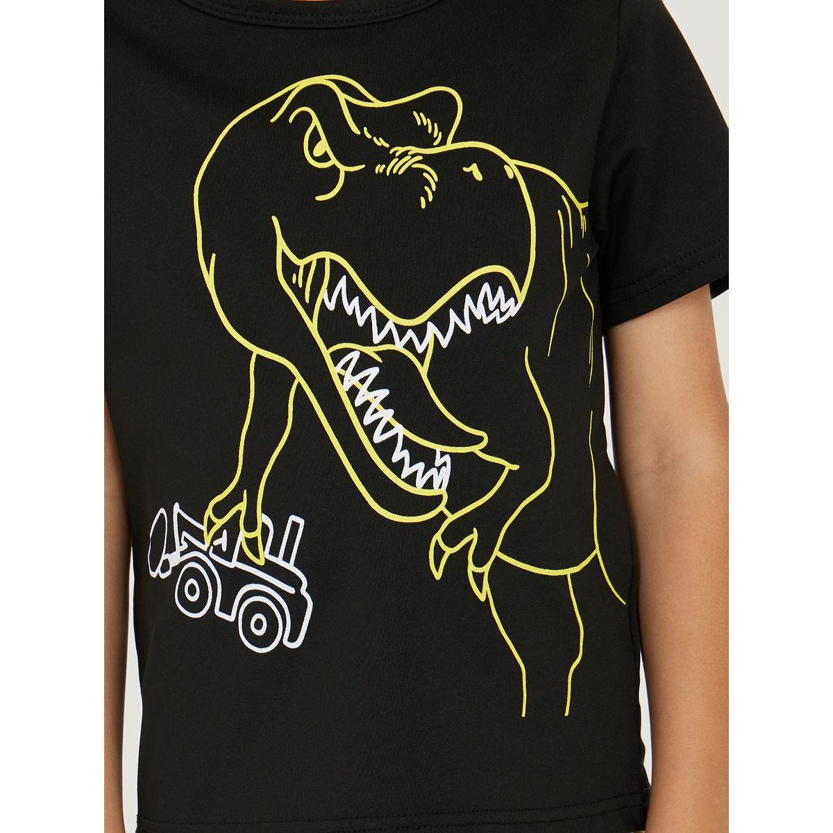 Styli Dinosaur Print T-Shirt & Cargo Short Set-boys-clothing-setsandcoords-image-3