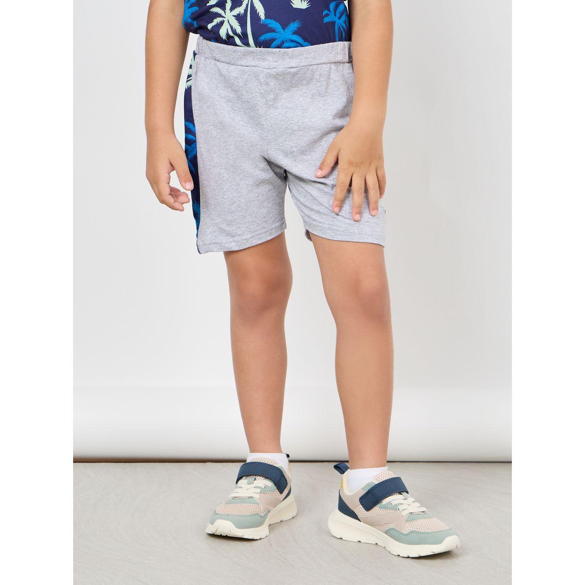 Styli Tropical Print T-Shirt & Side Seam Shorts Set-boys-clothing-setsandcoords-image-5