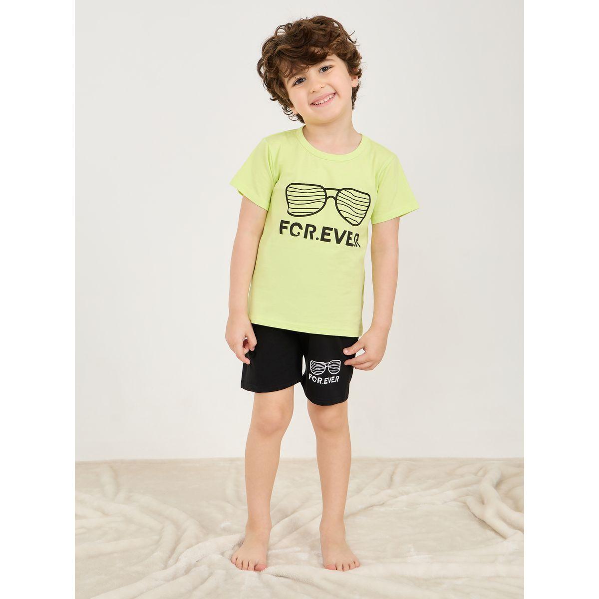 مجموعة من شورت وتيشيرت بطبعات-boys-clothing-nightwear-image-1