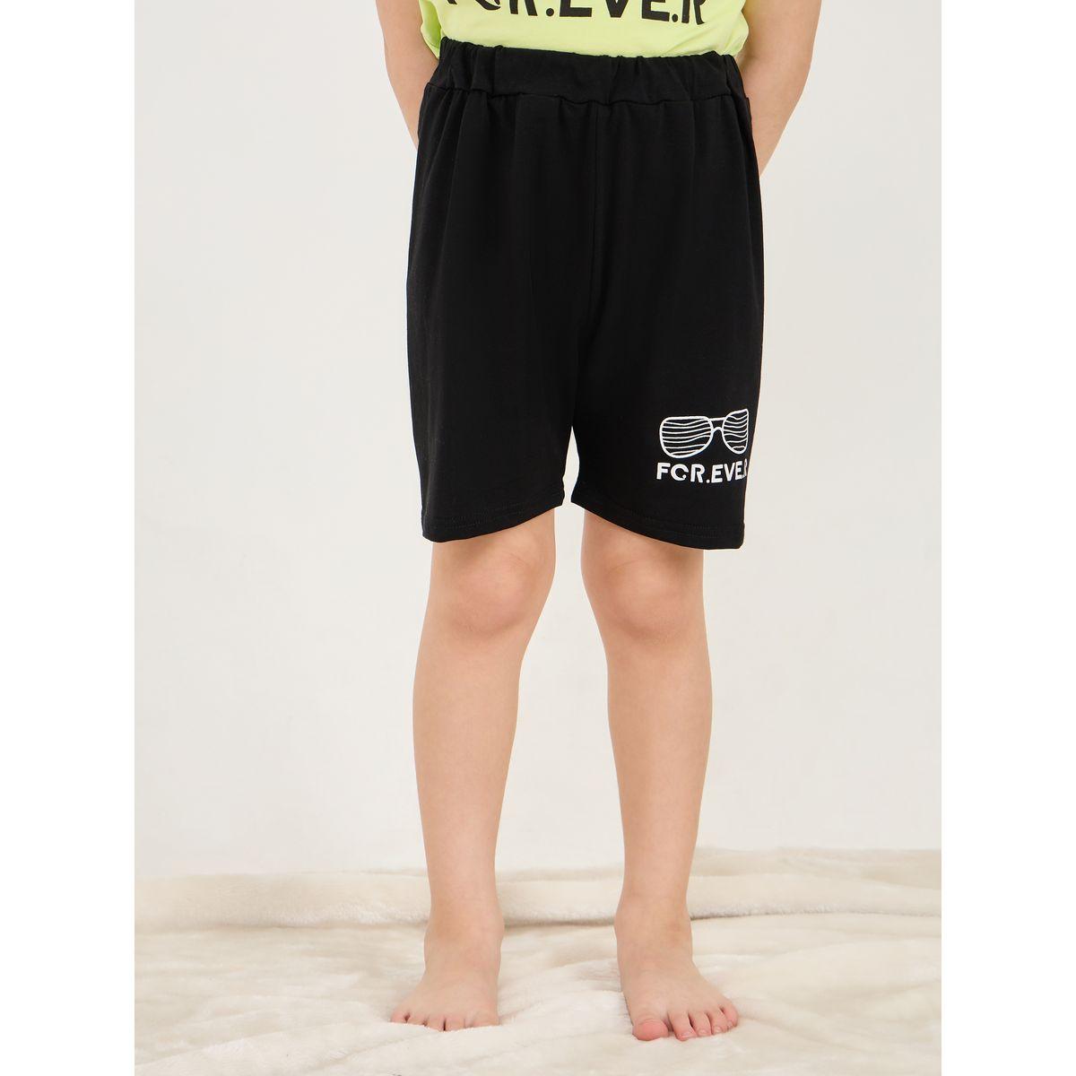 Styli Forever Graphic Print T-shirt and Short Set-boys-clothing-nightwear-image-5