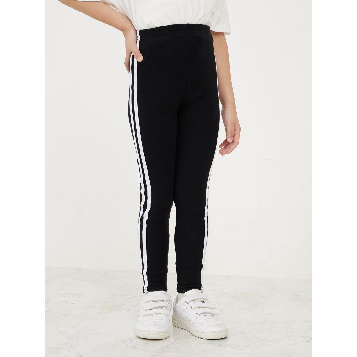 Styli High Rise Contrast Side Striped Legging-girls-clothing-bottoms-leggings-image-1