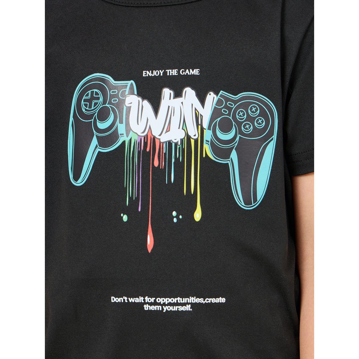 Styli Front Graphic T-Shirt & Pants Set-boys-clothing-setsandcoords-image-3