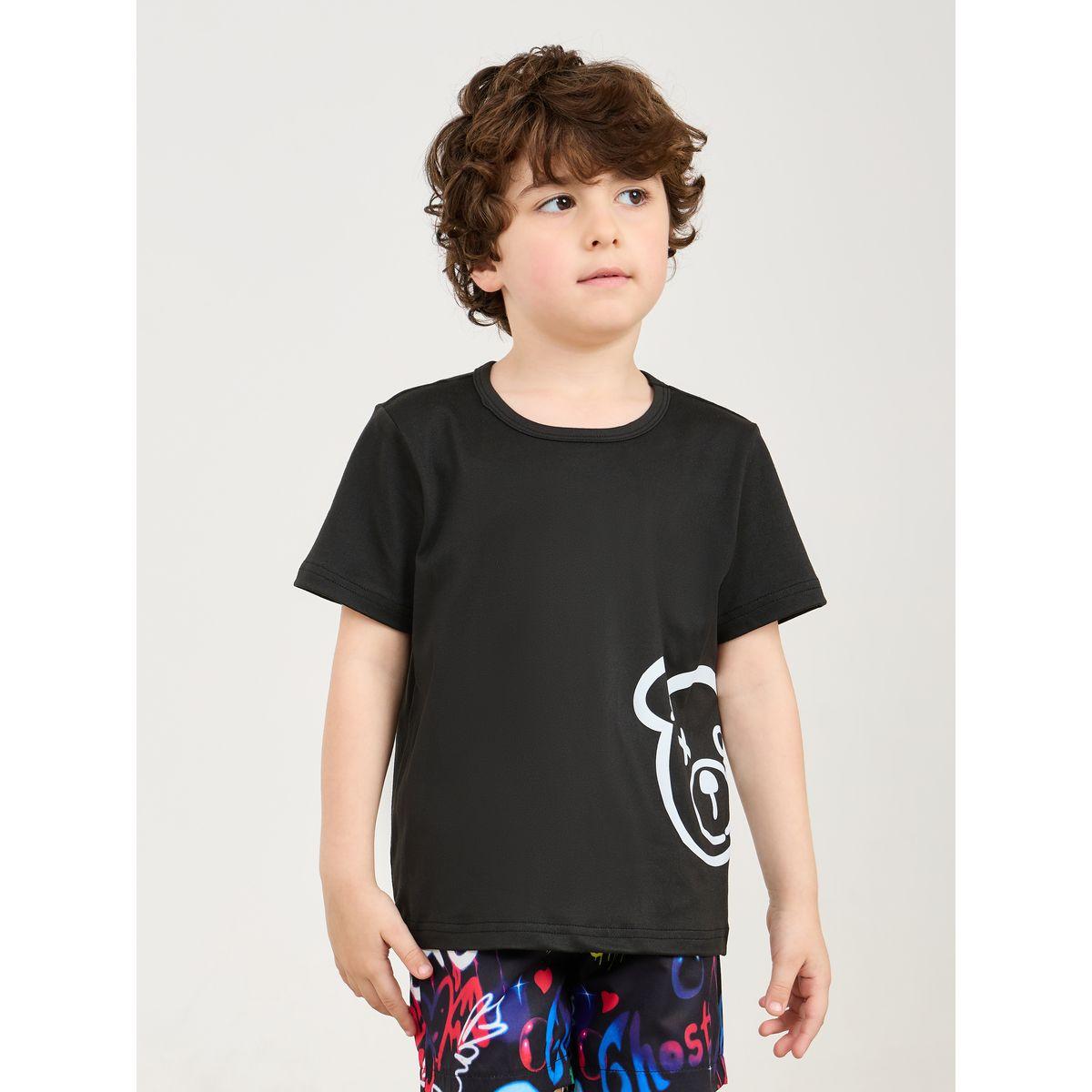 Styli Bear Graphic Print T-Shirt, Shorts & Hat Set-boys-clothing-setsandcoords-image-3