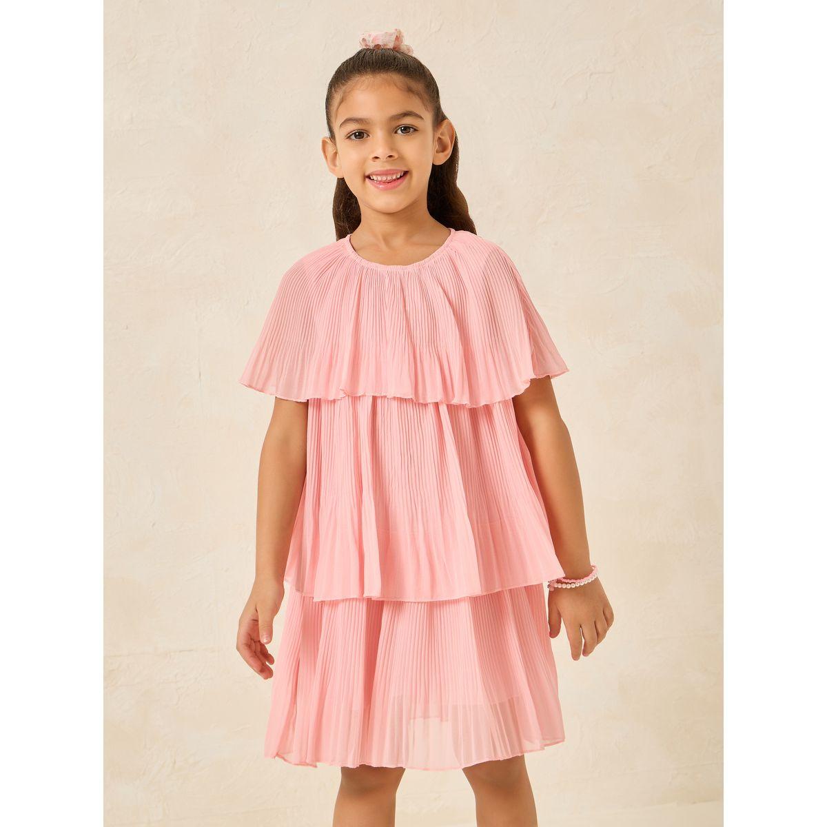 فستان بطول الركبة مع اكمام رداء-girls-clothing-dressesandjumpsuits-image-3