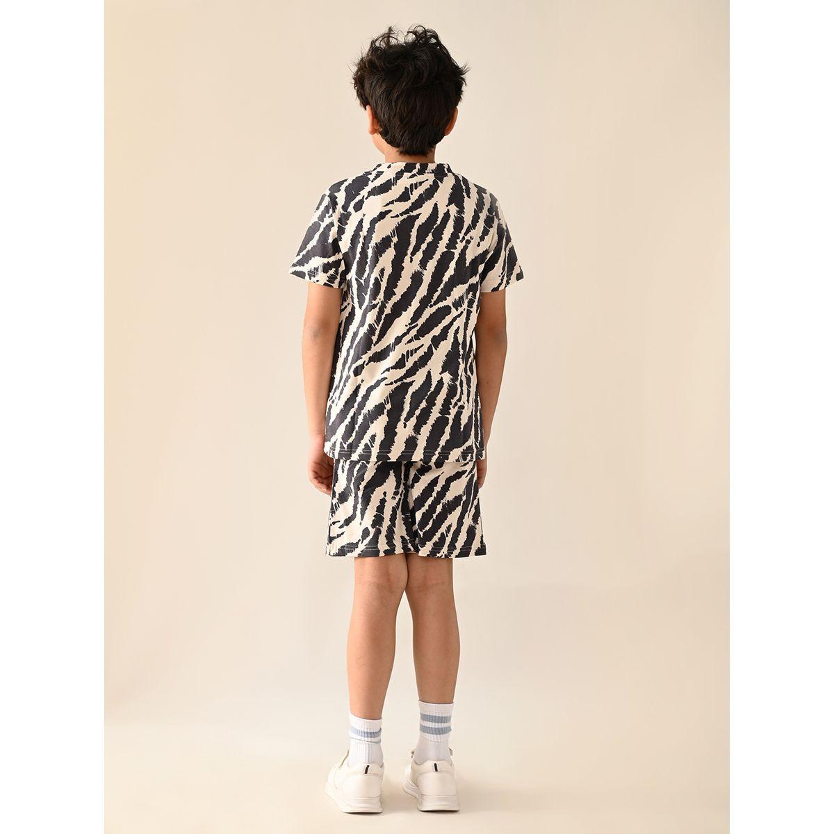 LilPicks X Styli  All Over Print T-shirt and Short Set-boys-clothing-setsandcoords-image-2