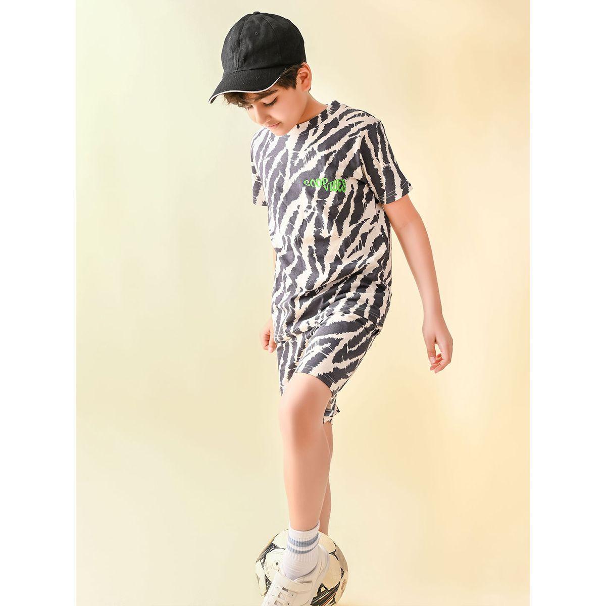 LilPicks X Styli  All Over Print T-shirt and Short Set-boys-clothing-setsandcoords-image-5
