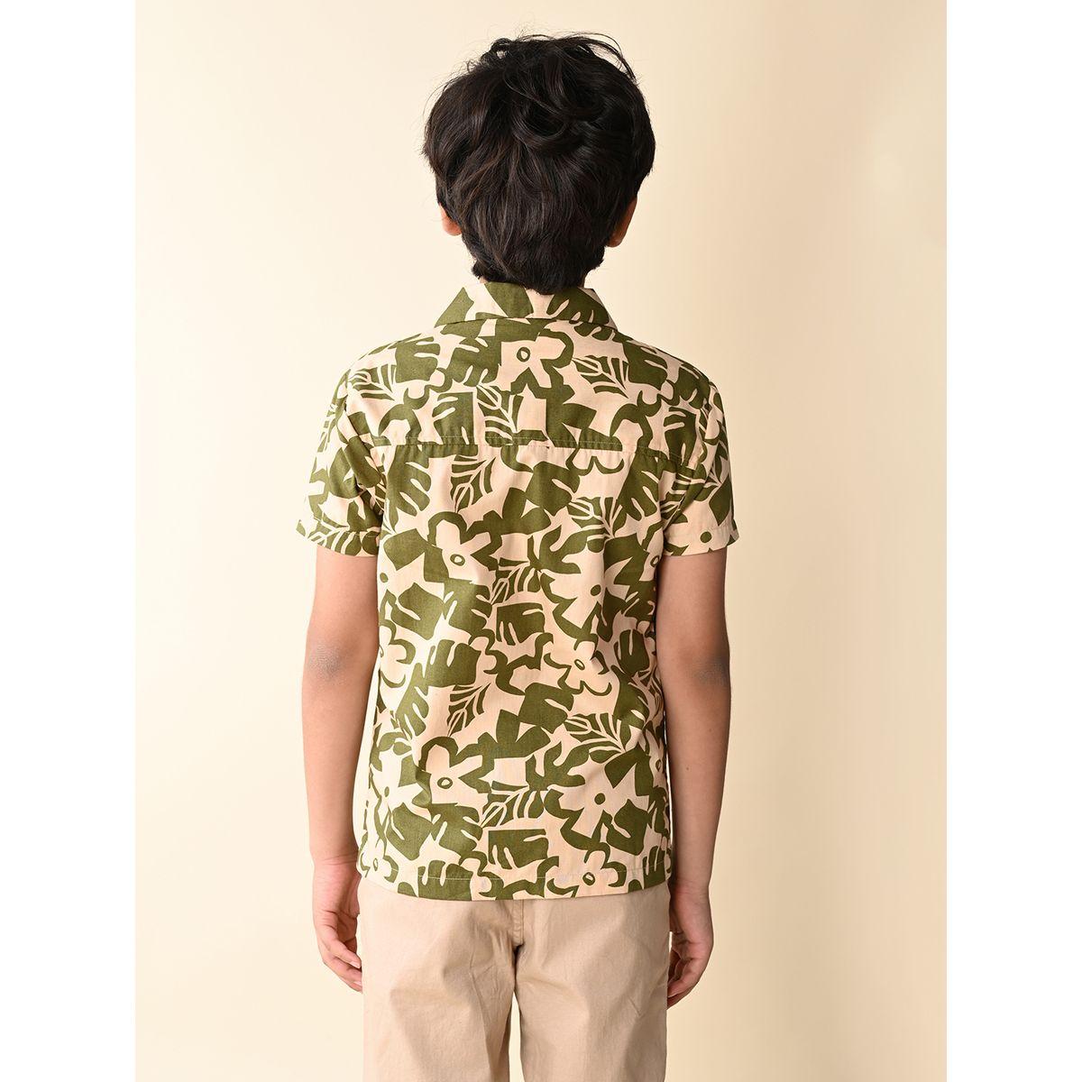 LilPicks X Styli  All Over Print Cuban Collar Shirt-boys-clothing-shirts-image-2