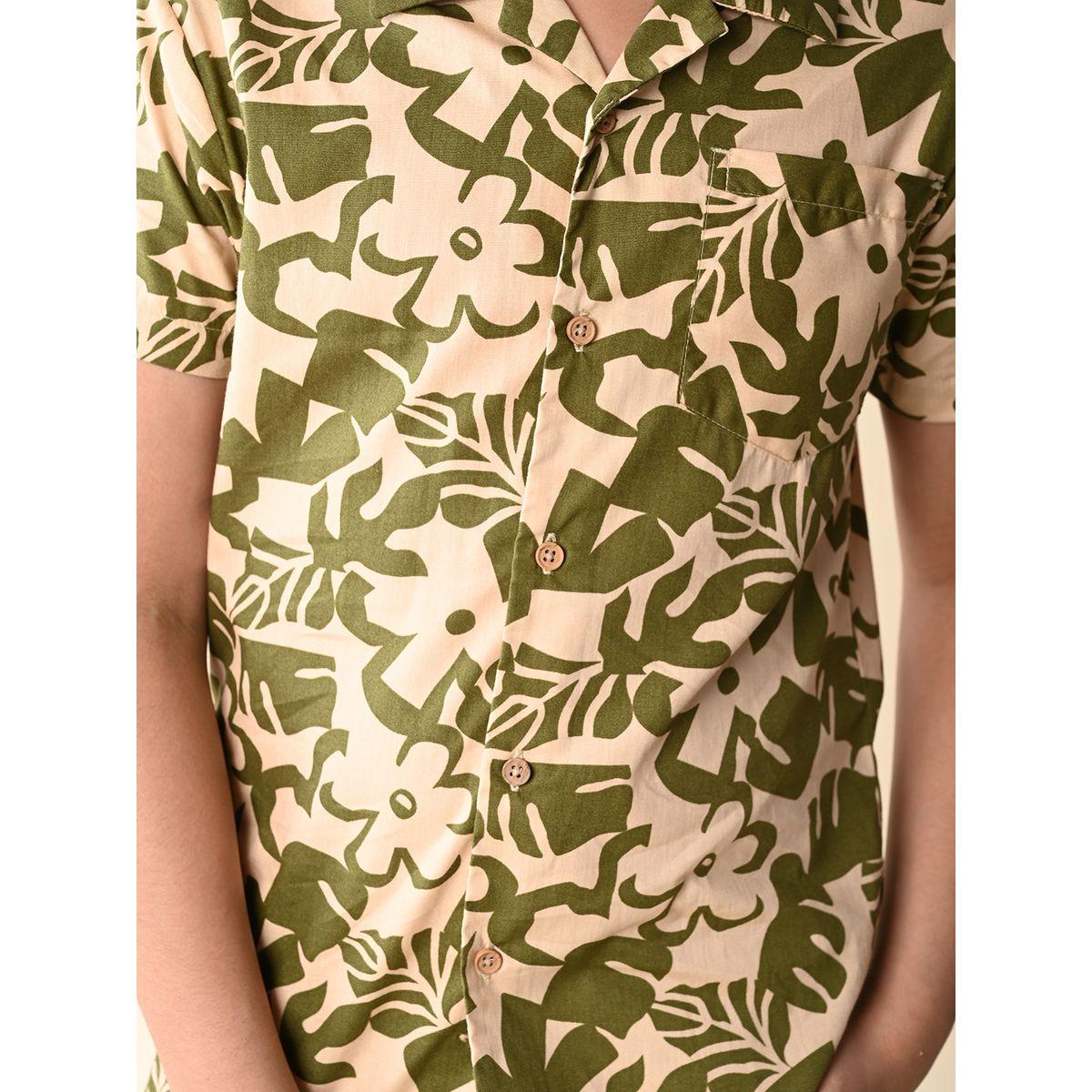 قميص مطبع بالكامل مع ياقة كوبان ليل بيكس × ستايلي-boys-clothing-shirts-image-3