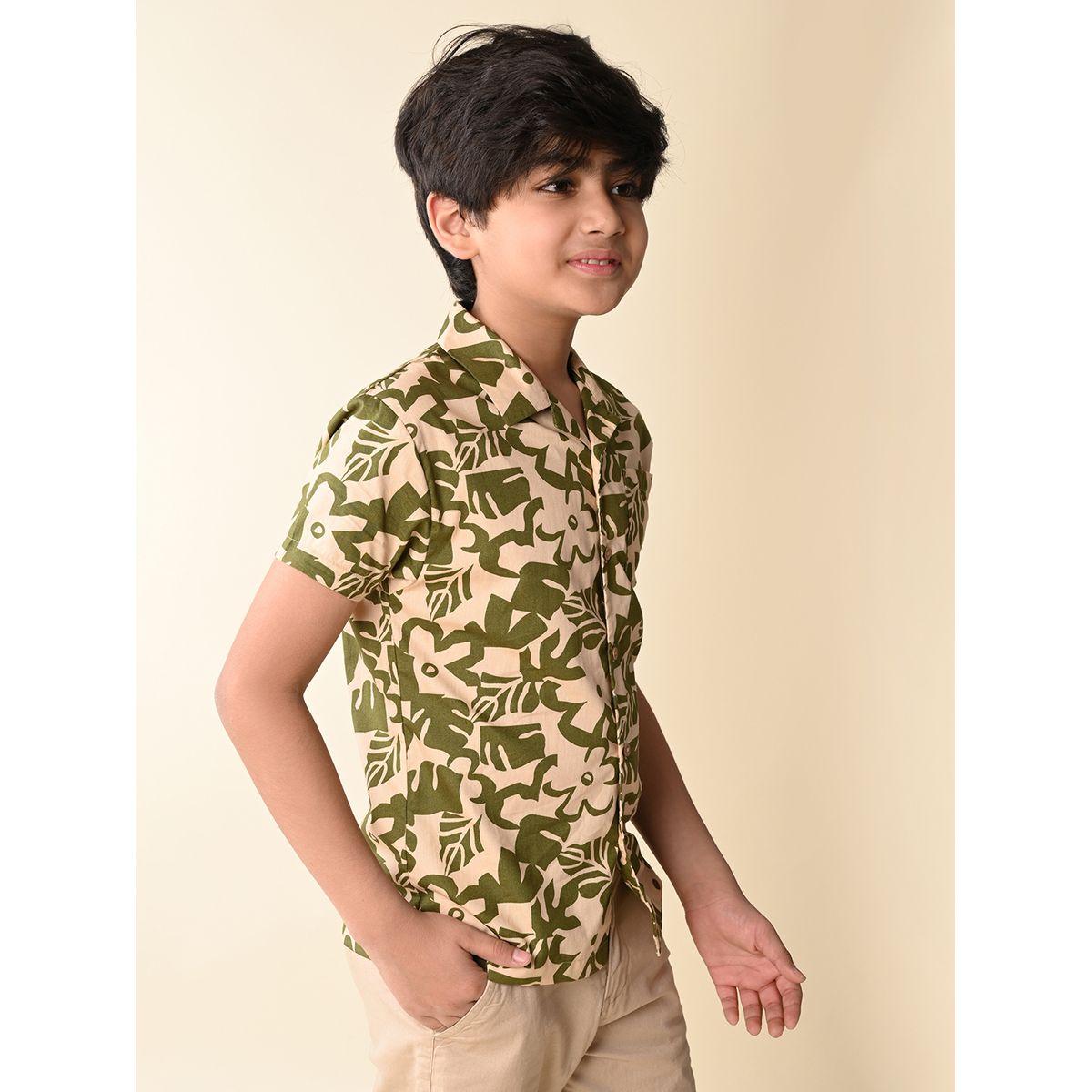 LilPicks X Styli  All Over Print Cuban Collar Shirt-boys-clothing-shirts-image-4
