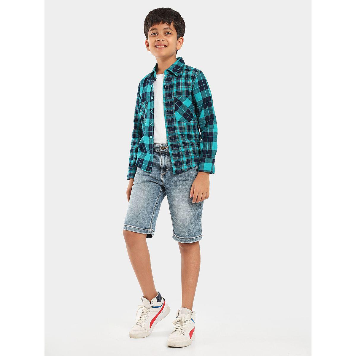 LilPicks X Styli  Check Print Slim Fit Shirt-boys-clothing-shirts-image-1
