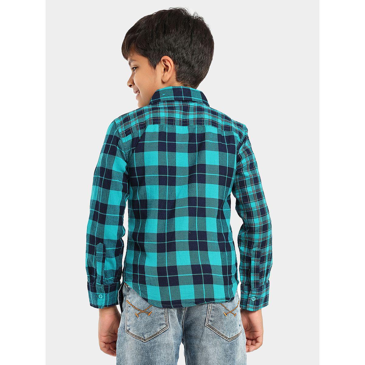 LilPicks X Styli  Check Print Slim Fit Shirt-boys-clothing-shirts-image-3