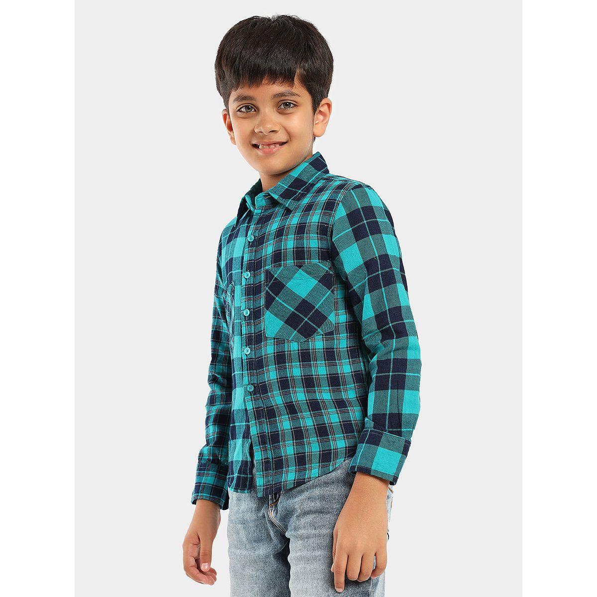 LilPicks X Styli  Check Print Slim Fit Shirt-boys-clothing-shirts-image-4