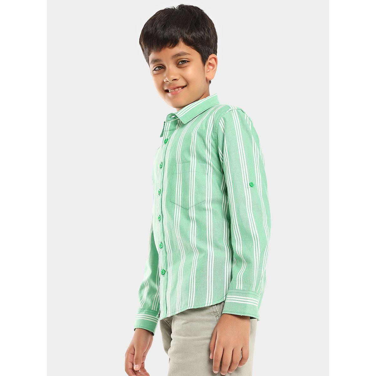 LilPicks X Styli  Striped Regular Fit Shirt-boys-clothing-shirts-image-2